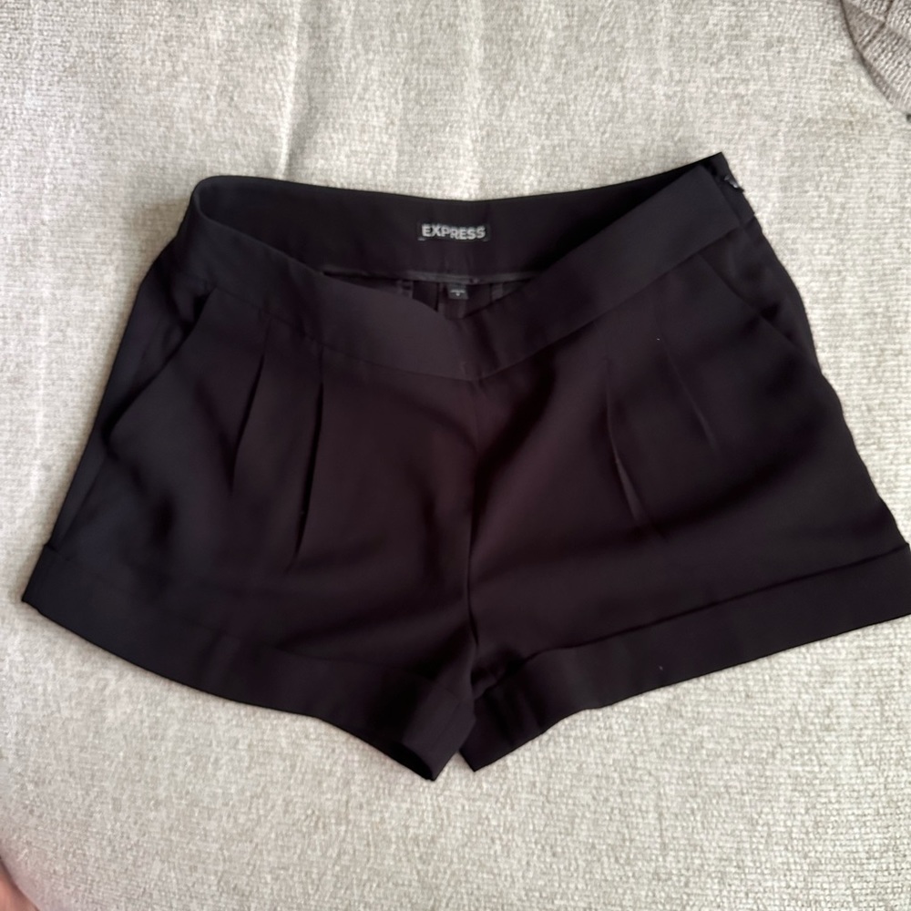 Express black dress shorts, NWOT
